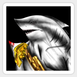 monster shark Sticker